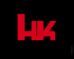 HK text on black background, gun, rifles, military, Heckler & Koch