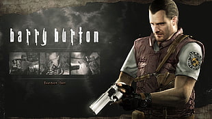 Barry Burton illustration, Resident Evil HD Remaster, Barry Burton, Resident Evil HD wallpaper