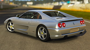 gray Ferrari coupe, video games, Ferrari, Ferrari 355, Forza Motorsport HD wallpaper