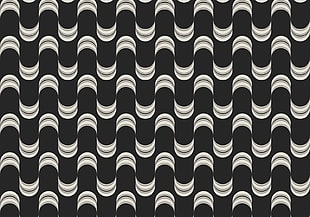 white and black pattern illustration