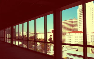 clear glass windows, cityscape, building HD wallpaper