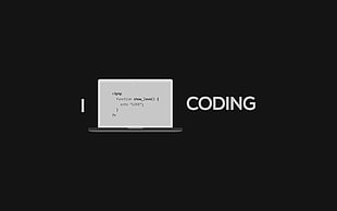 black background with coding text overlay HD wallpaper