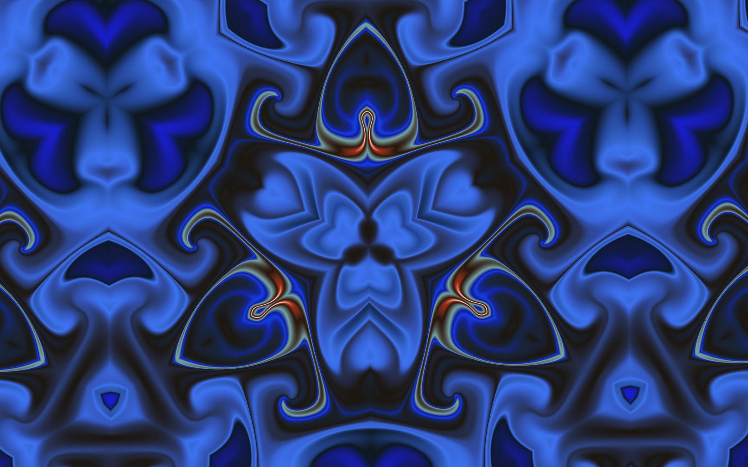 blue psychedelic illustration