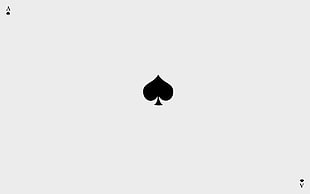 ace of spades wallpaper, minimalism, Ace of Spades