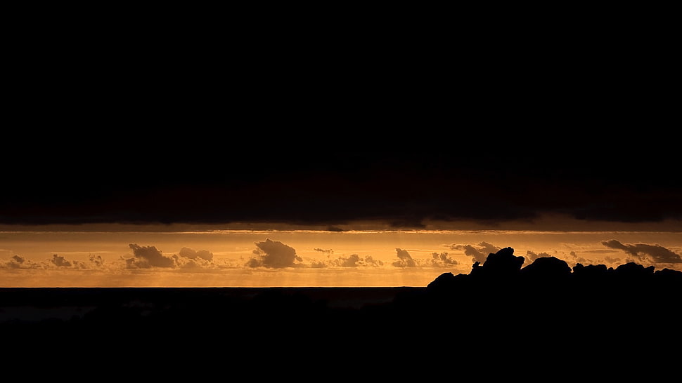 landscape, clouds, dark, sky HD wallpaper