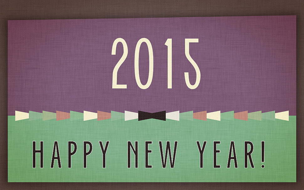 Happy New Year poster, 2015, abstract, vintage, New Year HD wallpaper