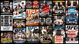 UFC game collage movie poster HD wallpaper