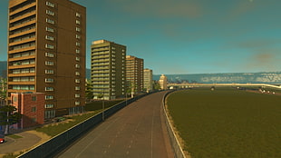 brown and gray hi-rise buildings, Cities: Skylines, 3D HD wallpaper