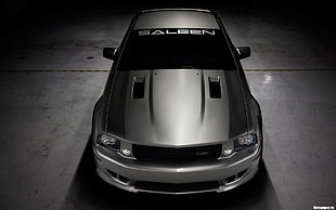 5th gen. gray Ford Mustang coupe, car, vehicle