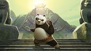 Kung Fu Panda Pow digital wallpaper