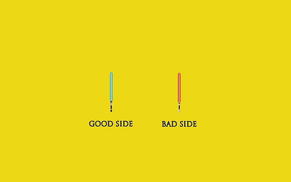 Good Side Bad Side star wars light sabers HD wallpaper