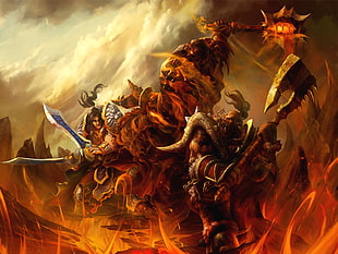 Warcraft digital wallpaper, Warcraft, Garrosh Hellscream, World of Warcraft, video games