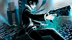 Psycho-Pass, Shinya Kogami, anime, anime boys HD wallpaper