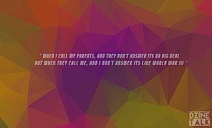Dzine Talk, quote, dzine, low poly, gradient
