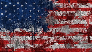 U.S. Flag painting HD wallpaper