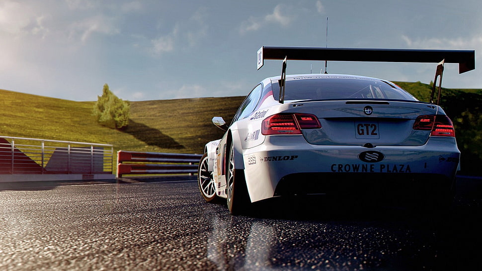 white car, car HD wallpaper