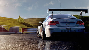 white car, car HD wallpaper