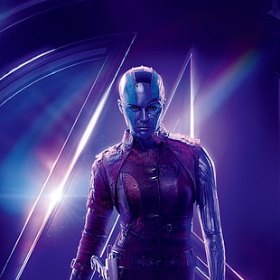 Marvel Avengers Gamora, Avengers: Infinity War, Karen Gillan, Nebula HD wallpaper