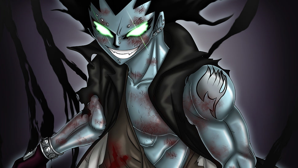 anime character poster, Fairy Tail, Gajeel Redfox, anime HD wallpaper