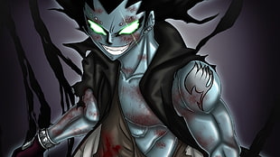 anime character poster, Fairy Tail, Gajeel Redfox, anime