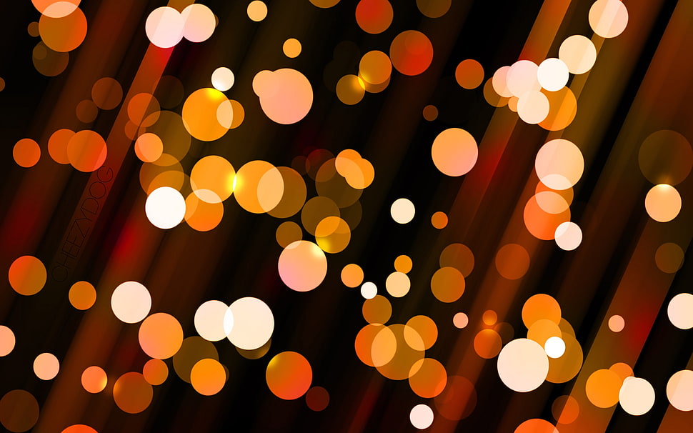 black and orange painting HD wallpaper