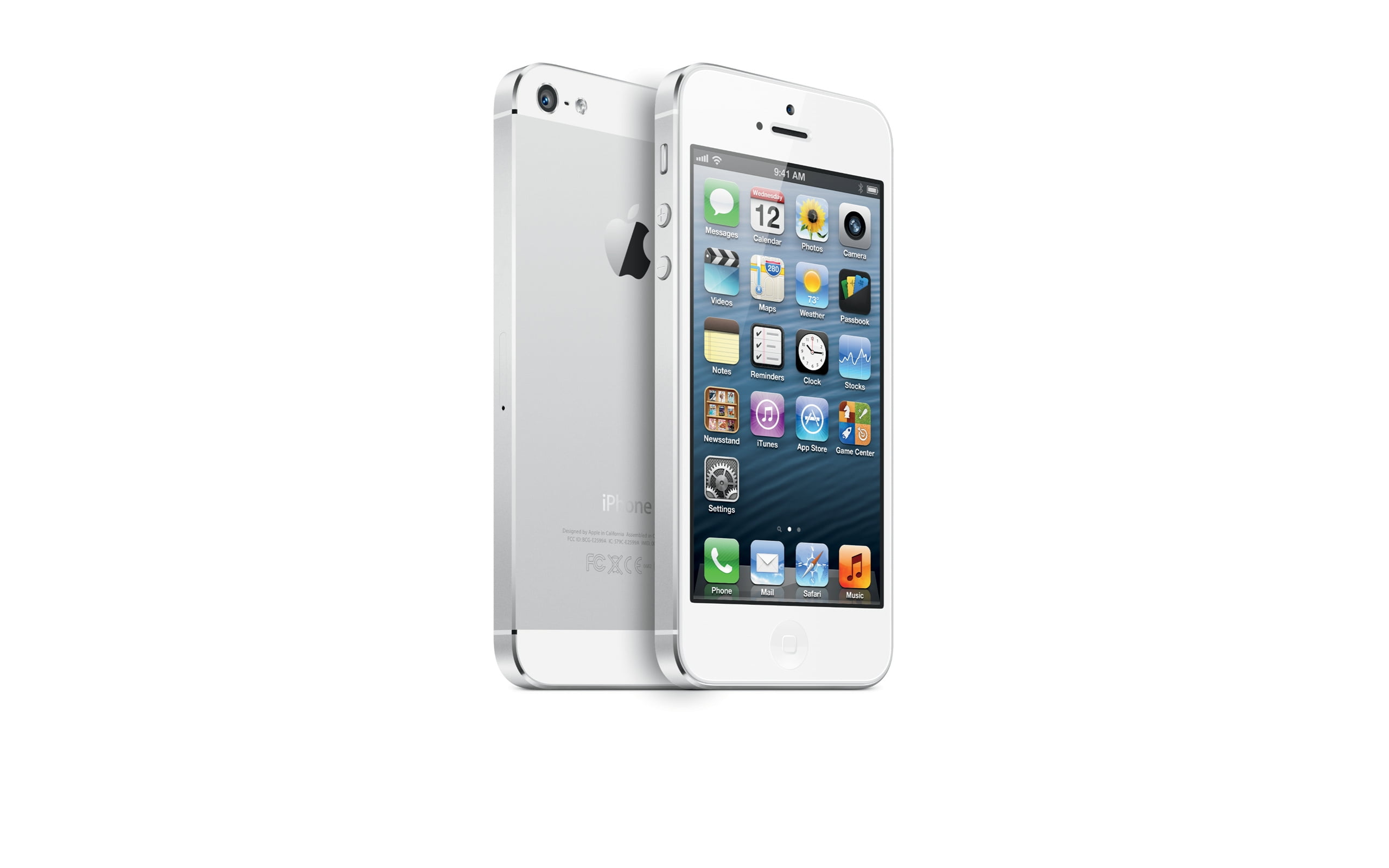 white iPhone 5 illustration