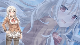 female anime character digital wallpaper, big boobs, Sakura Swim Club, Hiromi