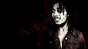 Bob Marley digital wallpaper