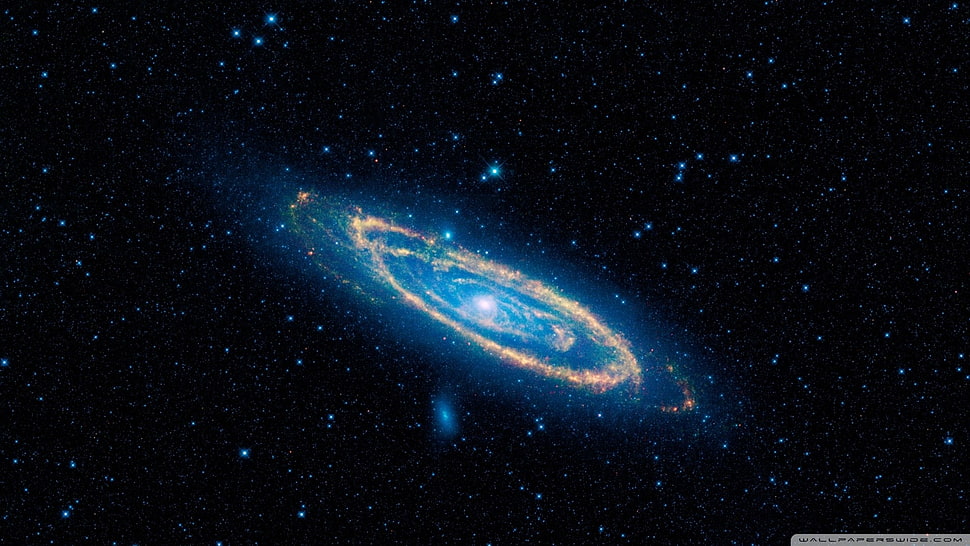 blue black hole digital wallpaper, space HD wallpaper
