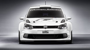 white Volkswagen Polo WRC, car, Volkswagen, VW Polo WRC, rally cars HD wallpaper