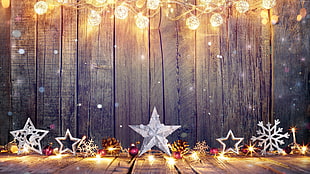 photographed of lighted star decor