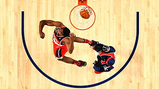 red basketball jersey, sport , basketball HD wallpaper