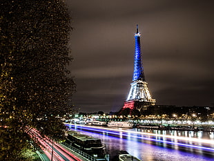 time-lapse photography of Eiffel Tower, Paris, la tour eiffel HD wallpaper