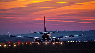 white plane, airplane, Boeing, photography HD wallpaper