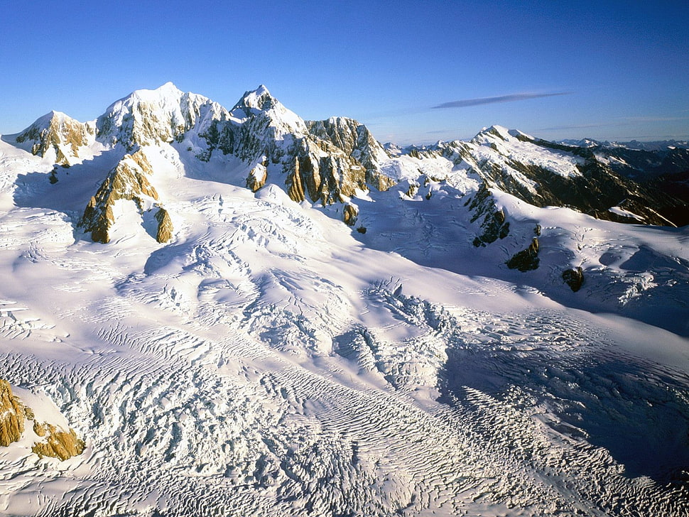 mountain alps, mountains, winter, snow HD wallpaper