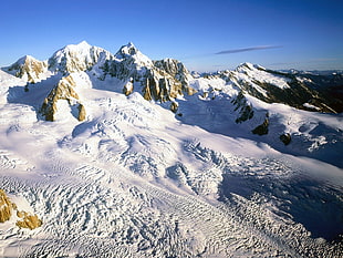 mountain alps, mountains, winter, snow HD wallpaper