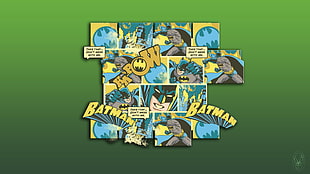 Batman comic design wall decor, Batman, sketches, logo, comics