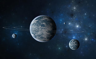 blue Planets HD wallpaper