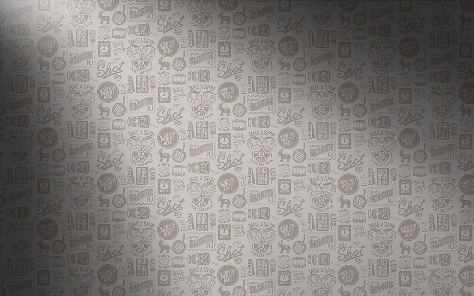gray and white printed wall wallpaper HD wallpaper