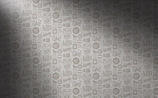 gray and white printed wall wallpaper