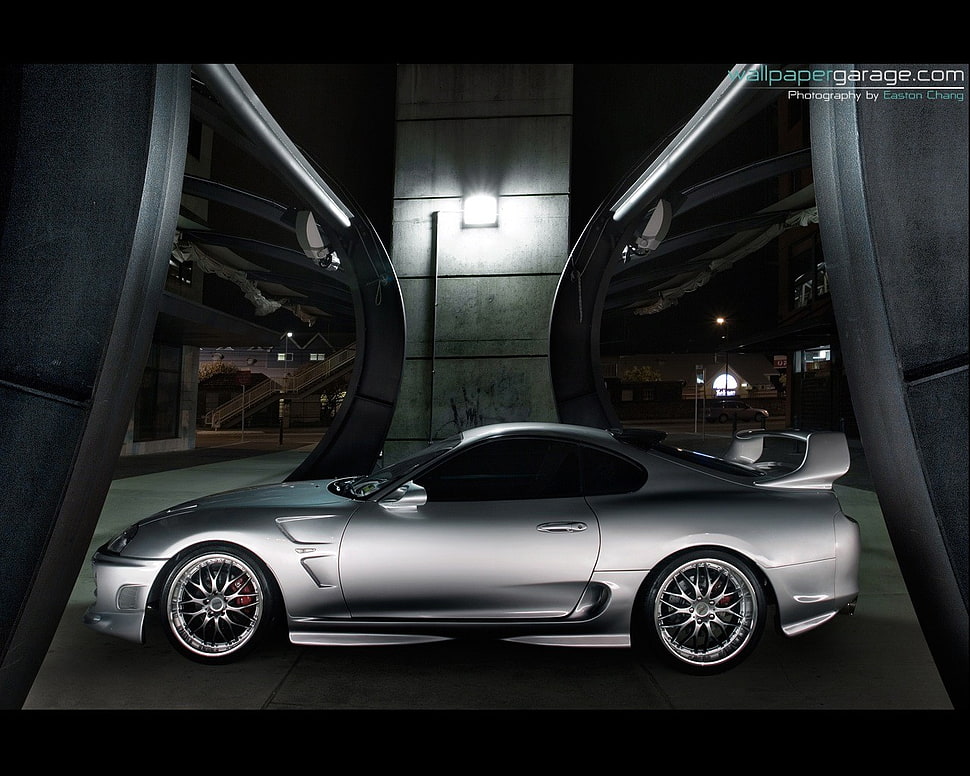 silver coupe, Toyota Supra, Toyota, car HD wallpaper