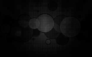 Circles,  Background,  Grid,  Black white HD wallpaper