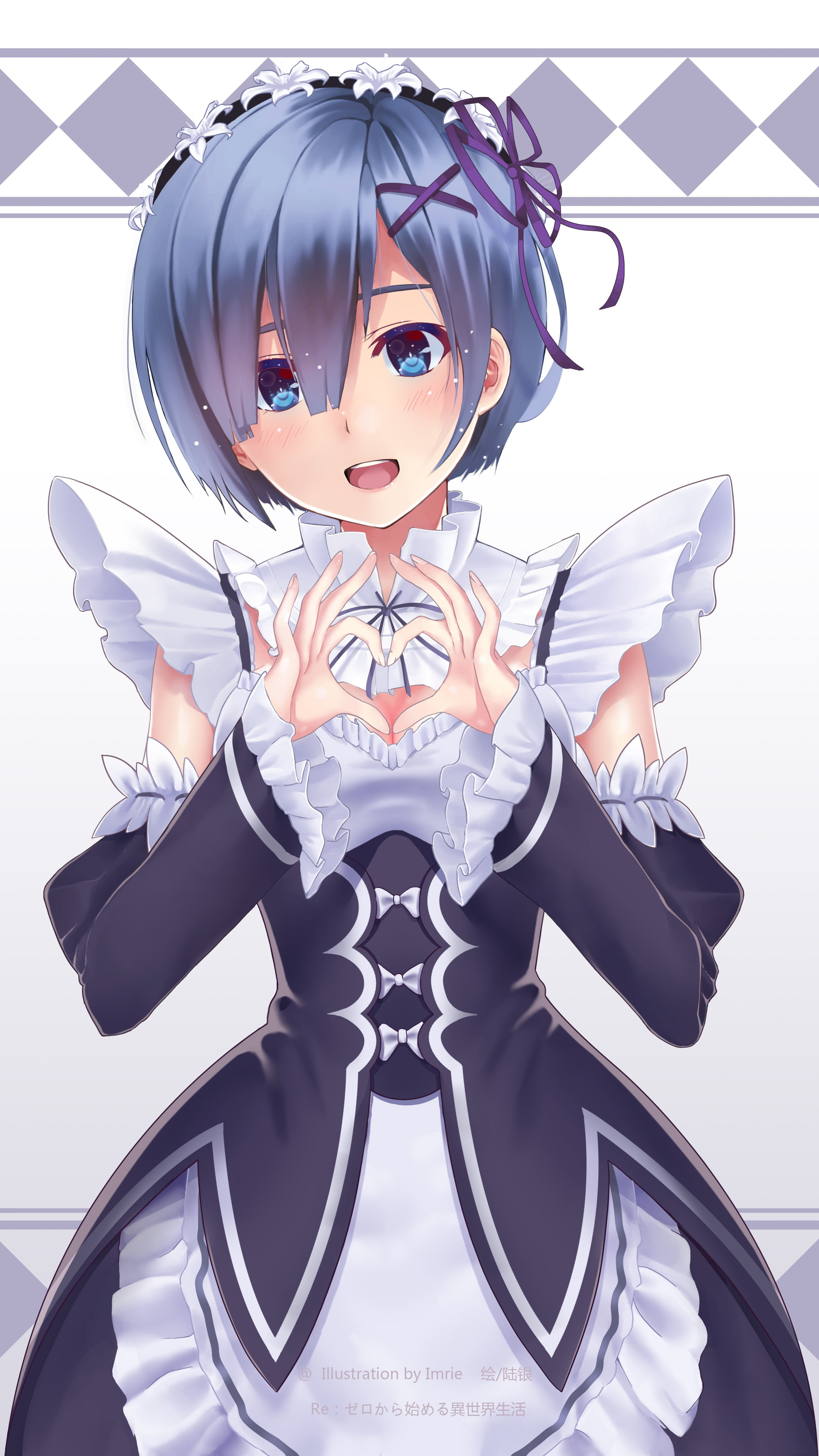 girl anime character illustration, anime, anime girls, Re:Zero Kara Hajimeru Isekai Seikatsu, Rem (Re: Zero)