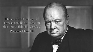 Winston Churchill, Winston Churchill, quote, Greek, celebrity