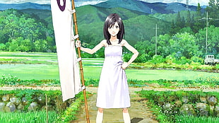 female anime illustration, anime, Summer Wars, Shinohara Natsuki 