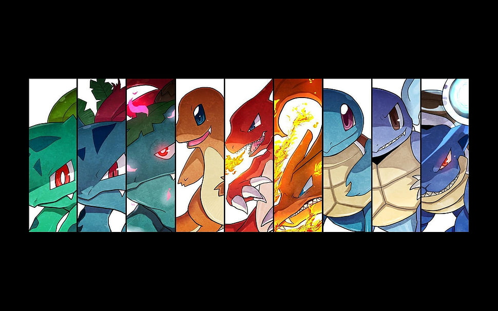 Pokemon character evolve forms HD wallpaper