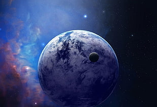 Planets,  Stars,  Nebula,  Light HD wallpaper