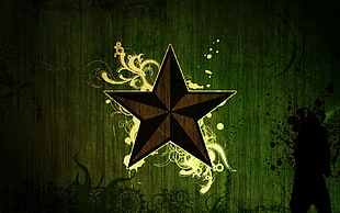 brown star illustration