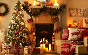 Christmas tree, Christmas HD wallpaper