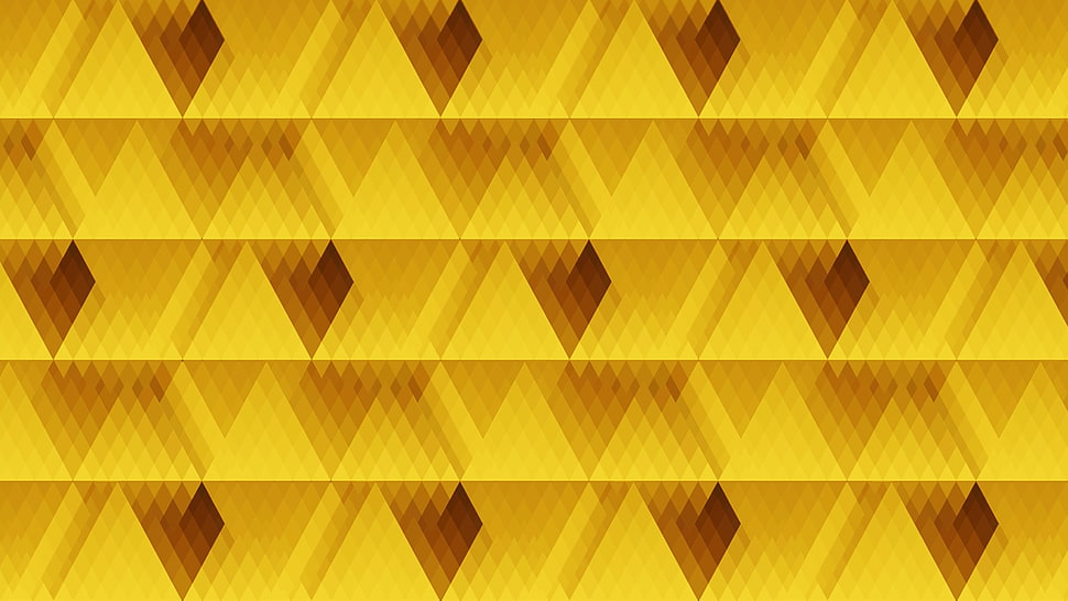 yellow and brown abstract illustration HD wallpaper